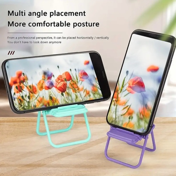 Phone Holder, CHOOSE ONE, Cute Folding Chair Design, NEW - Picture 2 of 7